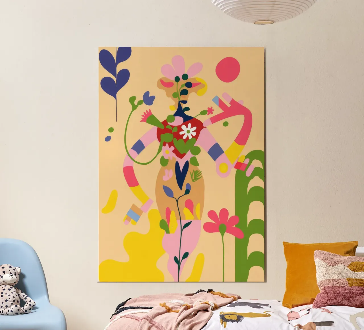 Floraison abstraite et ludique poster de Kamera Obskura