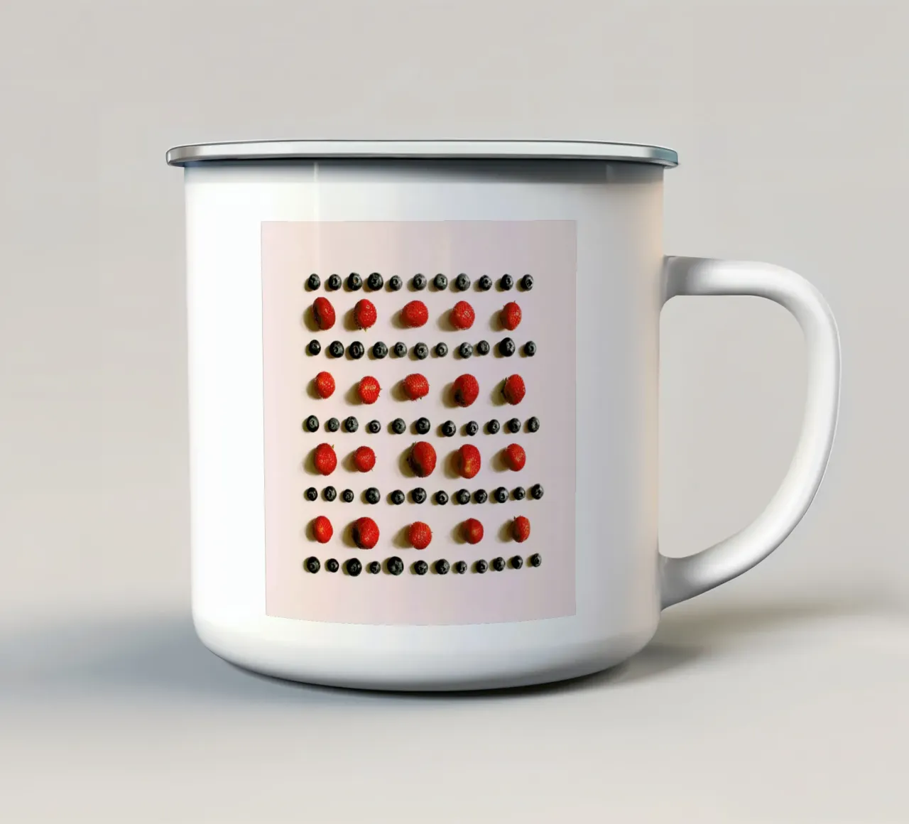 Frutti di bosco tazza in smalto da Elena Veronese
