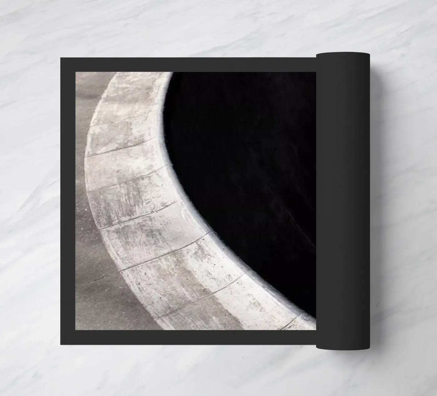Autumn Curve – Skatebowl in het gouden uur deurmat van Jan Luzar