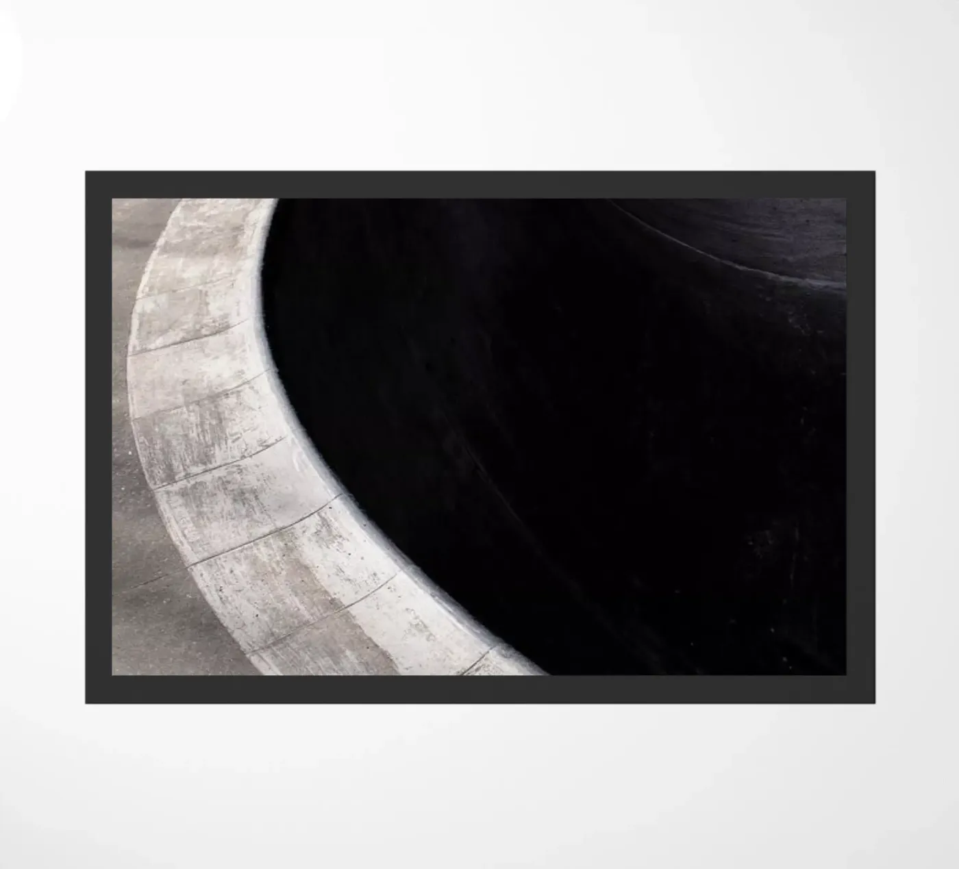 Autumn Curve – Skatebowl in het gouden uur deurmat van Jan Luzar