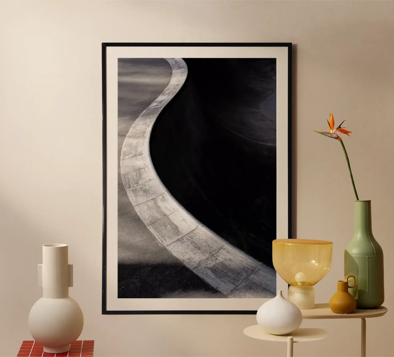 Bowl poster con telaio in plastica da Jan Luzar