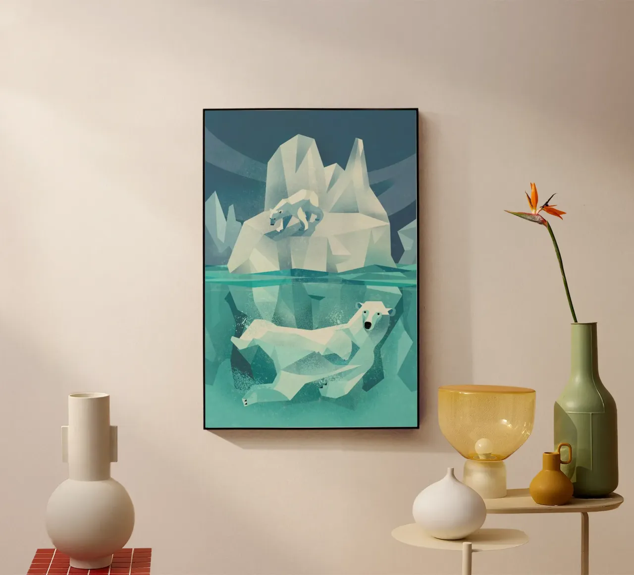 Polar Bear plexiglass da Dieter Braun