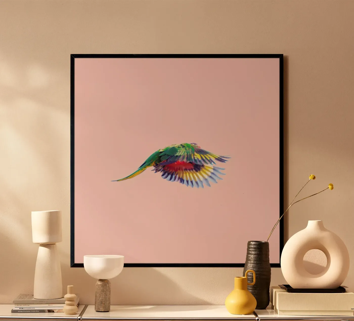Pink Parrot poster da Charlotte Curd