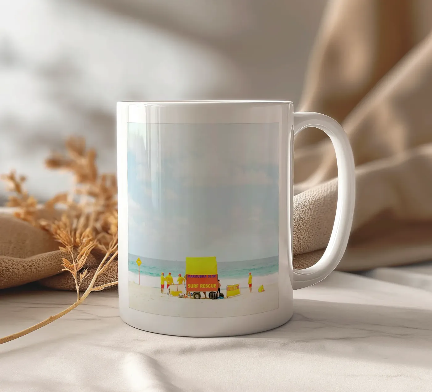 SLSC ceramic mug by Charlotte Curd