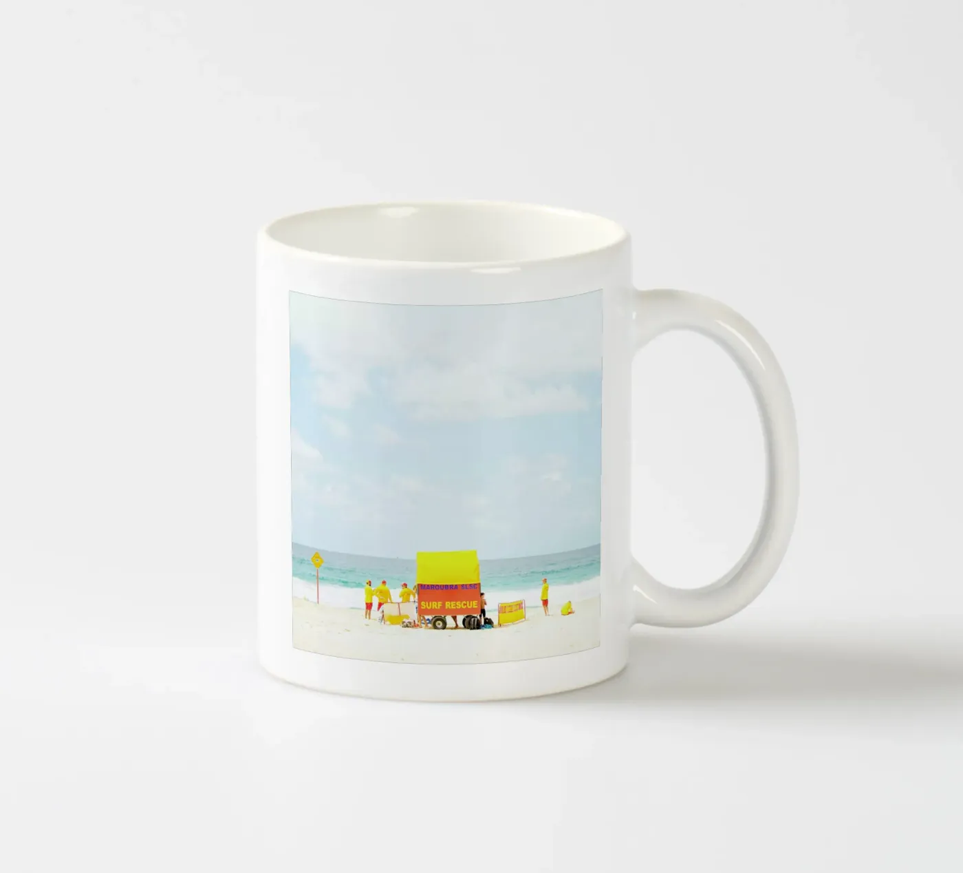 SLSC ceramic mug by Charlotte Curd