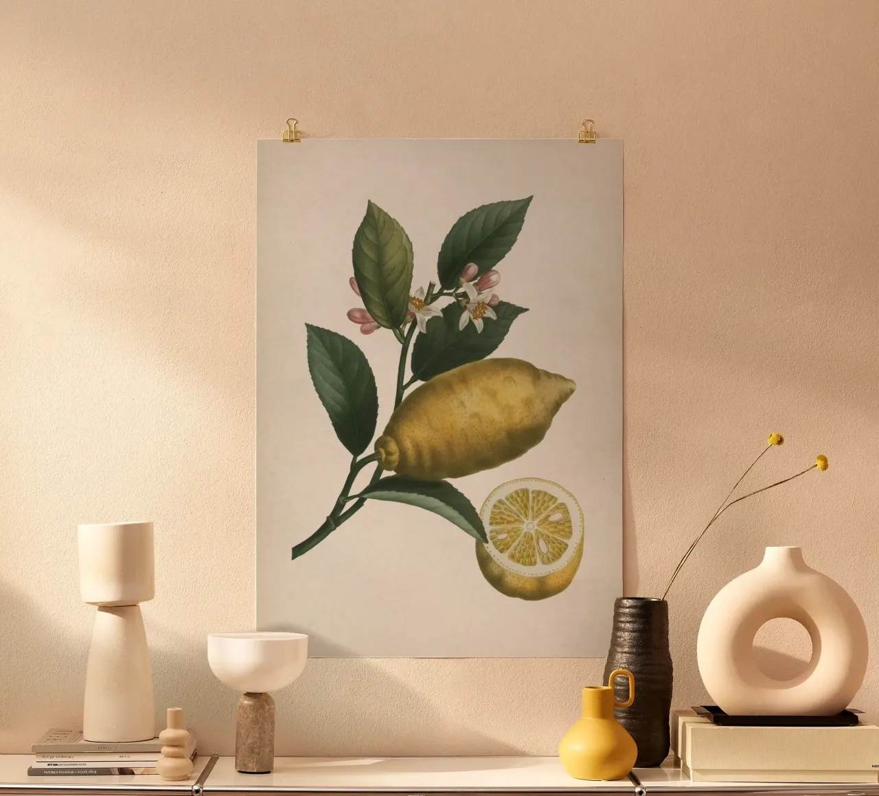 Vintage Redouté 1 Citrus Limonium poster da Vintage Print Collection