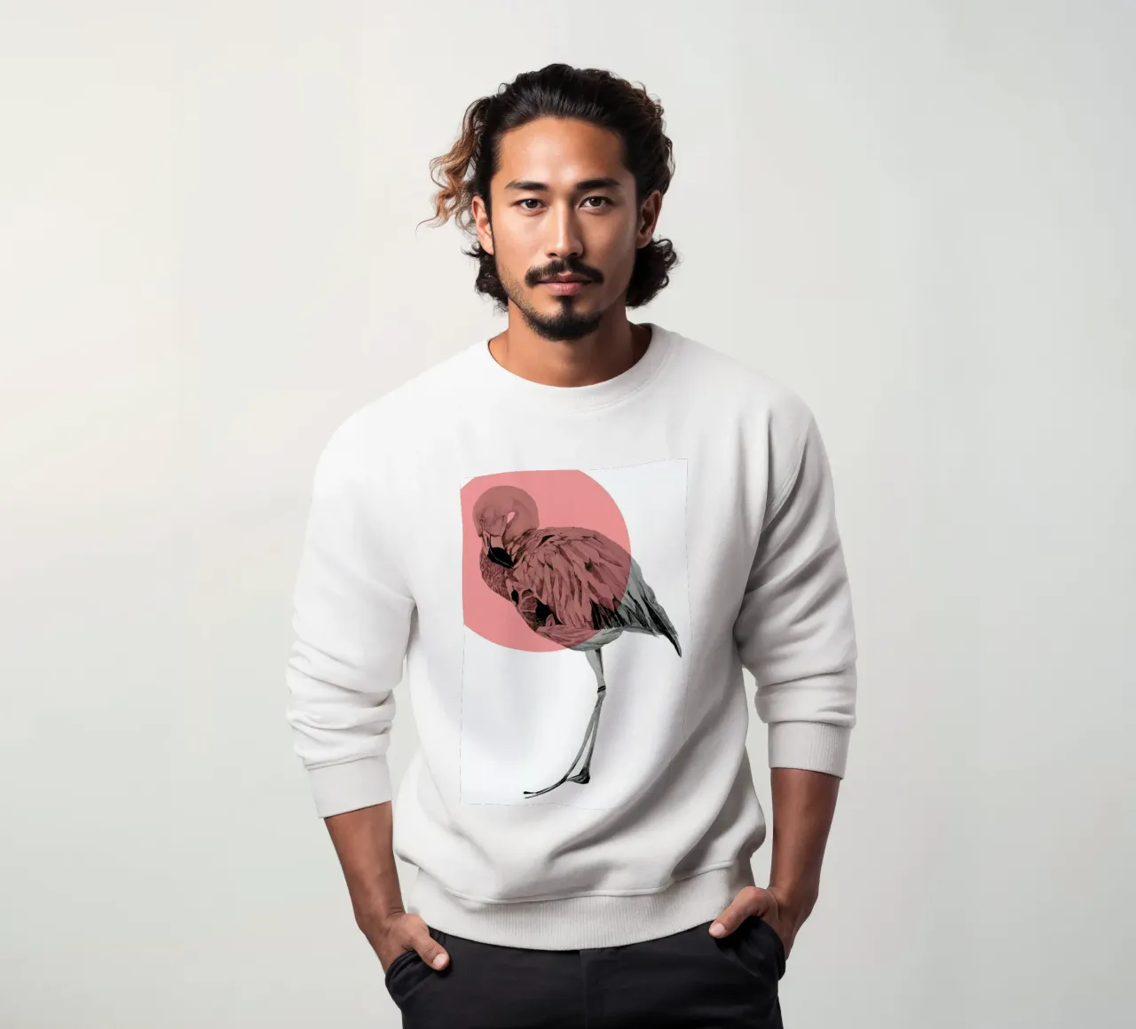 Flamingo felpa da Morgan Kendall