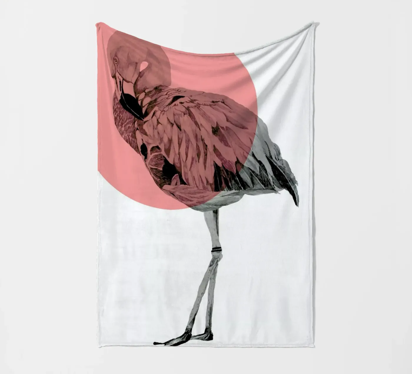 Flamingo fleecedeken van Morgan Kendall