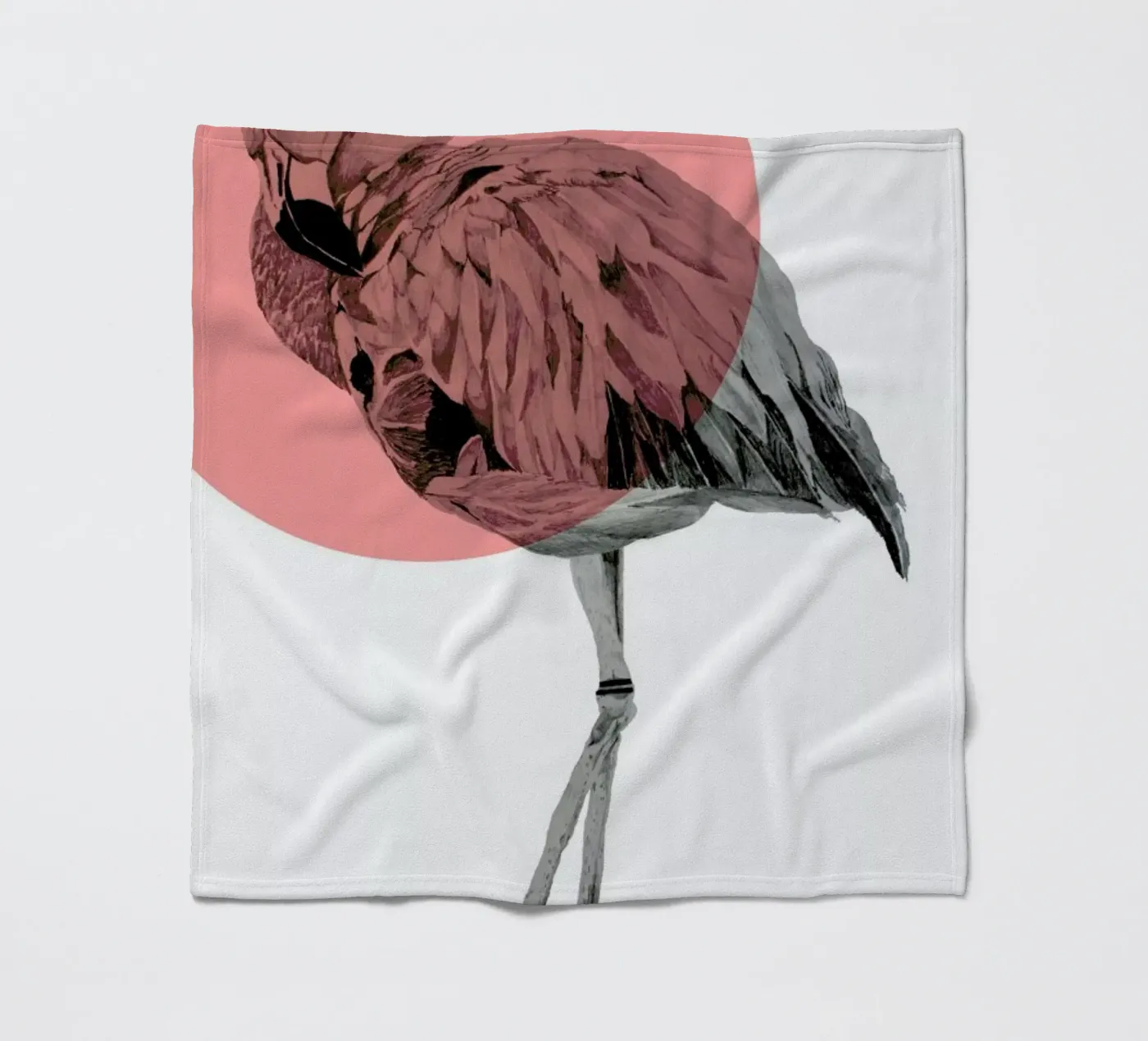 Flamingo fleecedeken van Morgan Kendall