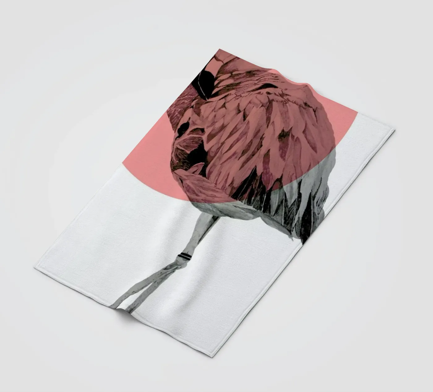 Flamingo Fleecedecke von Morgan Kendall