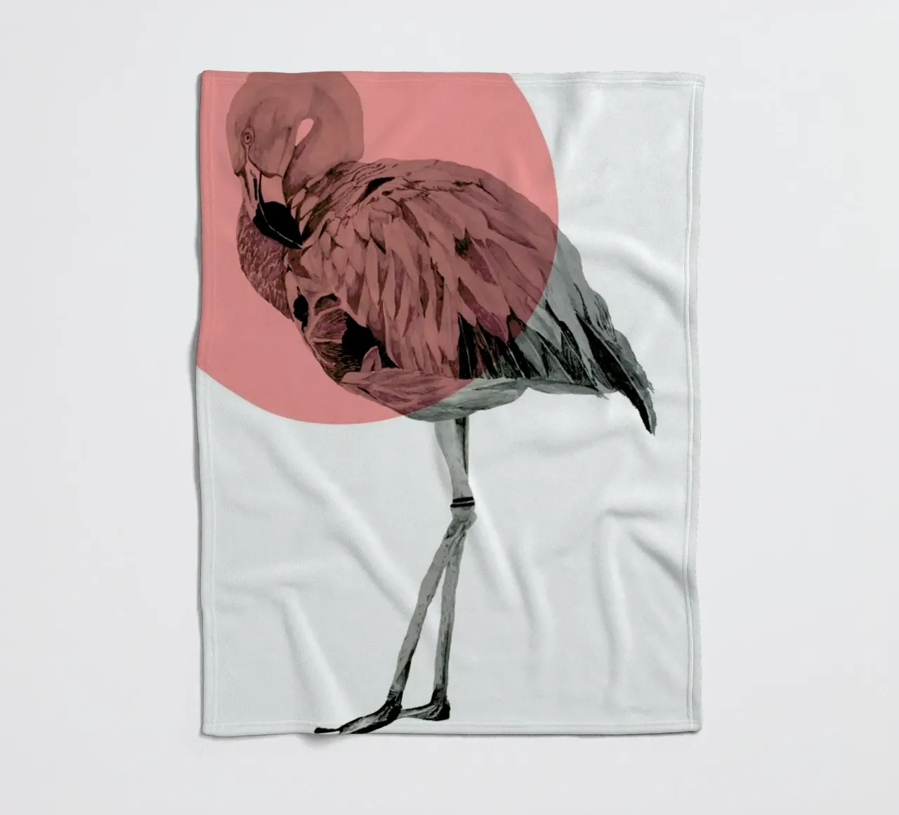 Flamingo coperta in pile da Morgan Kendall