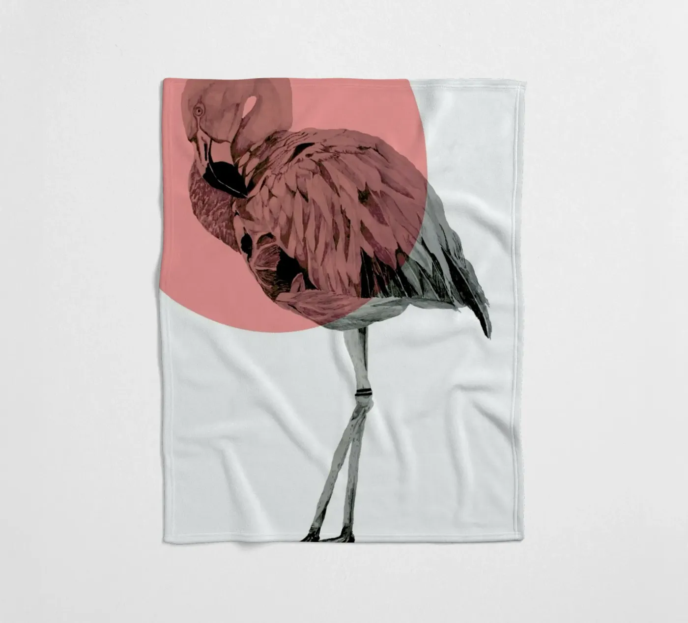 Flamingo Fleecedecke von Morgan Kendall