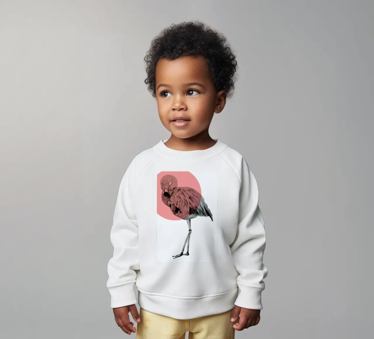 Flamingo felpa neonato da Morgan Kendall