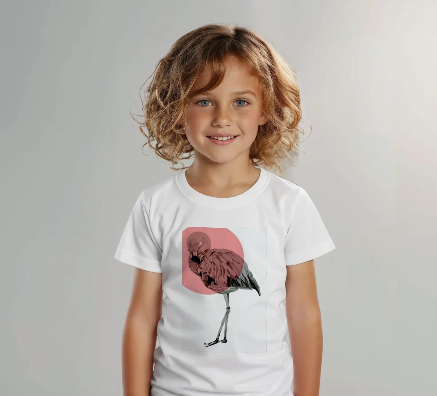 Flamingo t-shirt bambini da Morgan Kendall