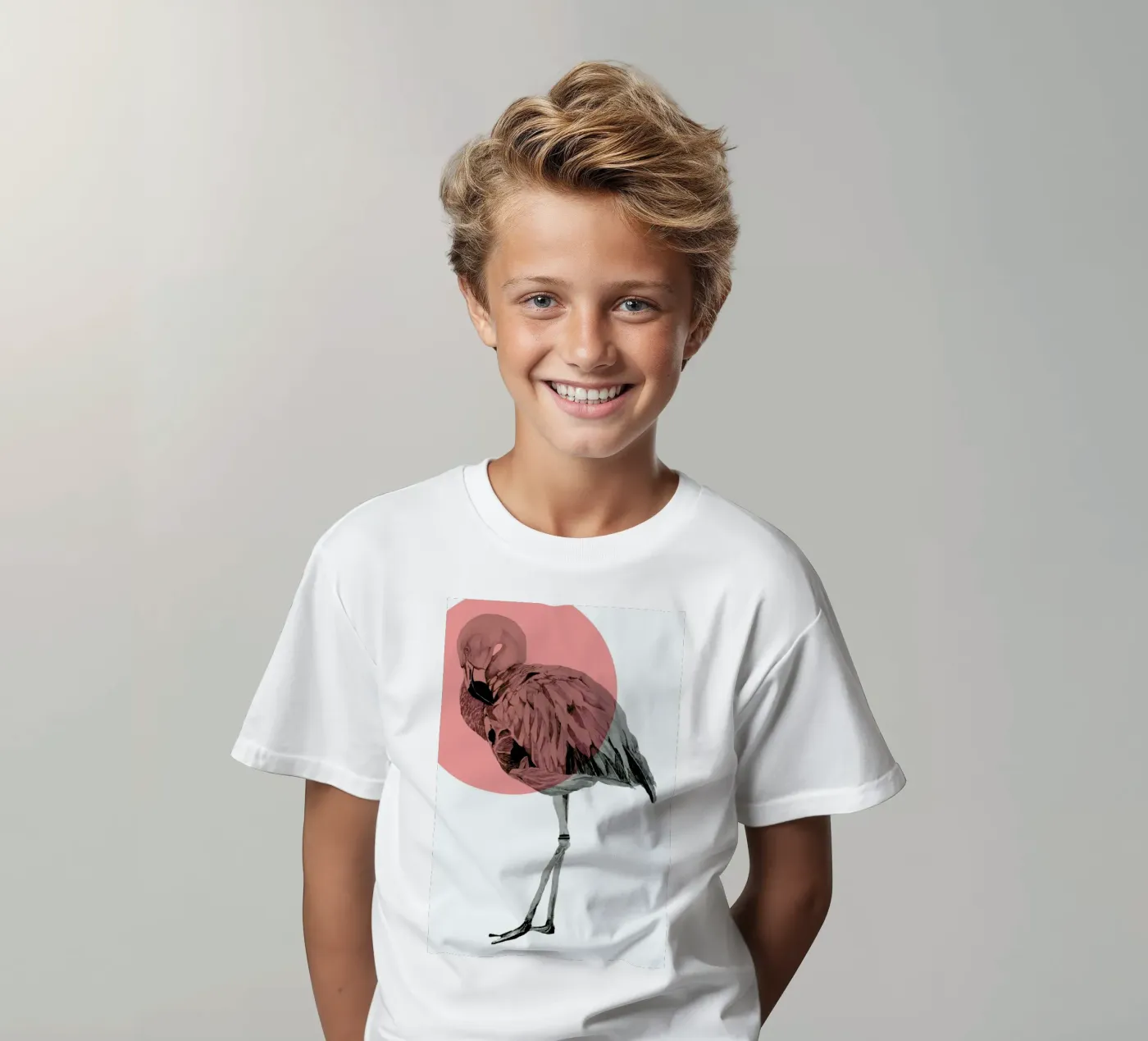 Flamingo t-shirt bambini da Morgan Kendall