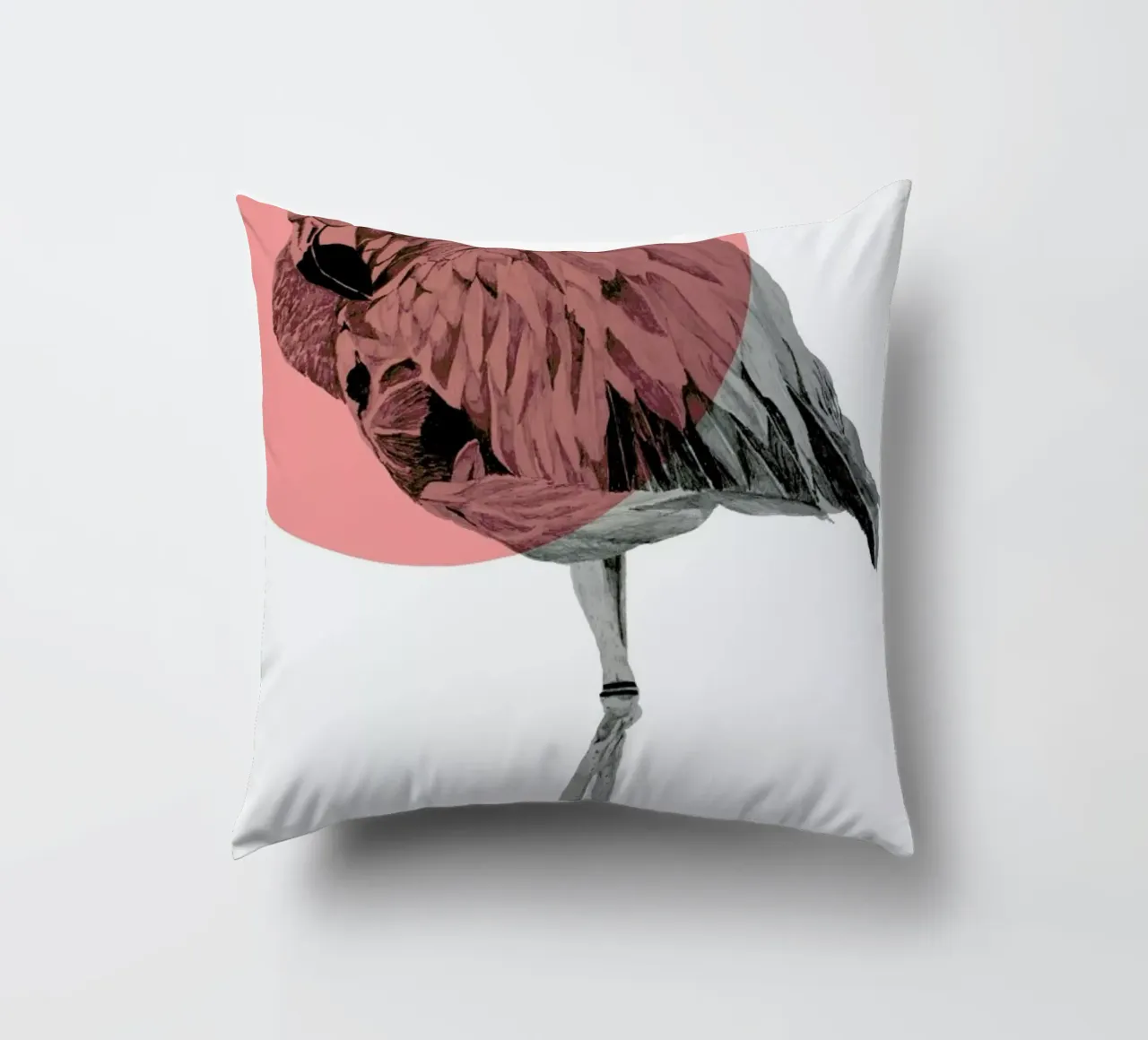 Flamingo cuscino da Morgan Kendall