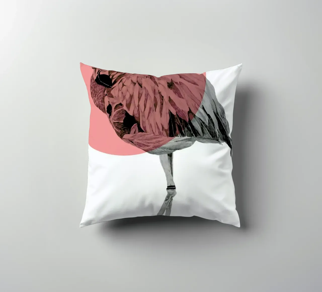 Flamingo cuscino da Morgan Kendall