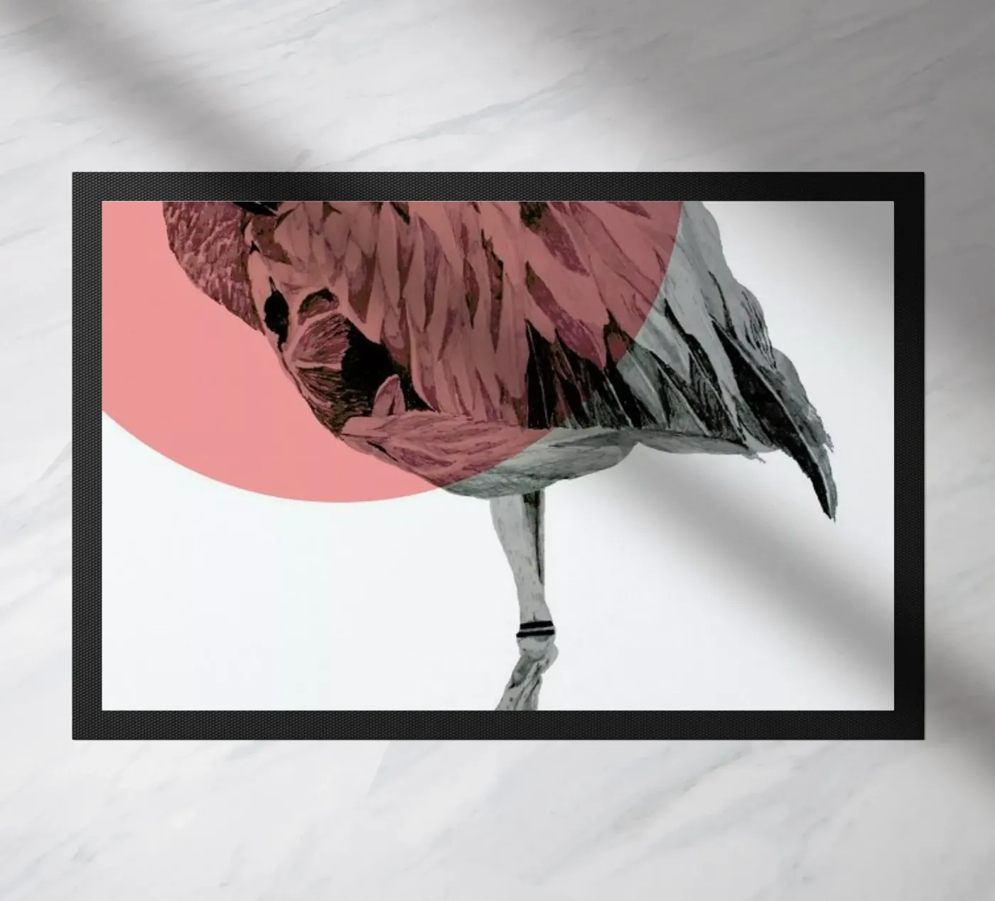 Flamingo deurmat van Morgan Kendall