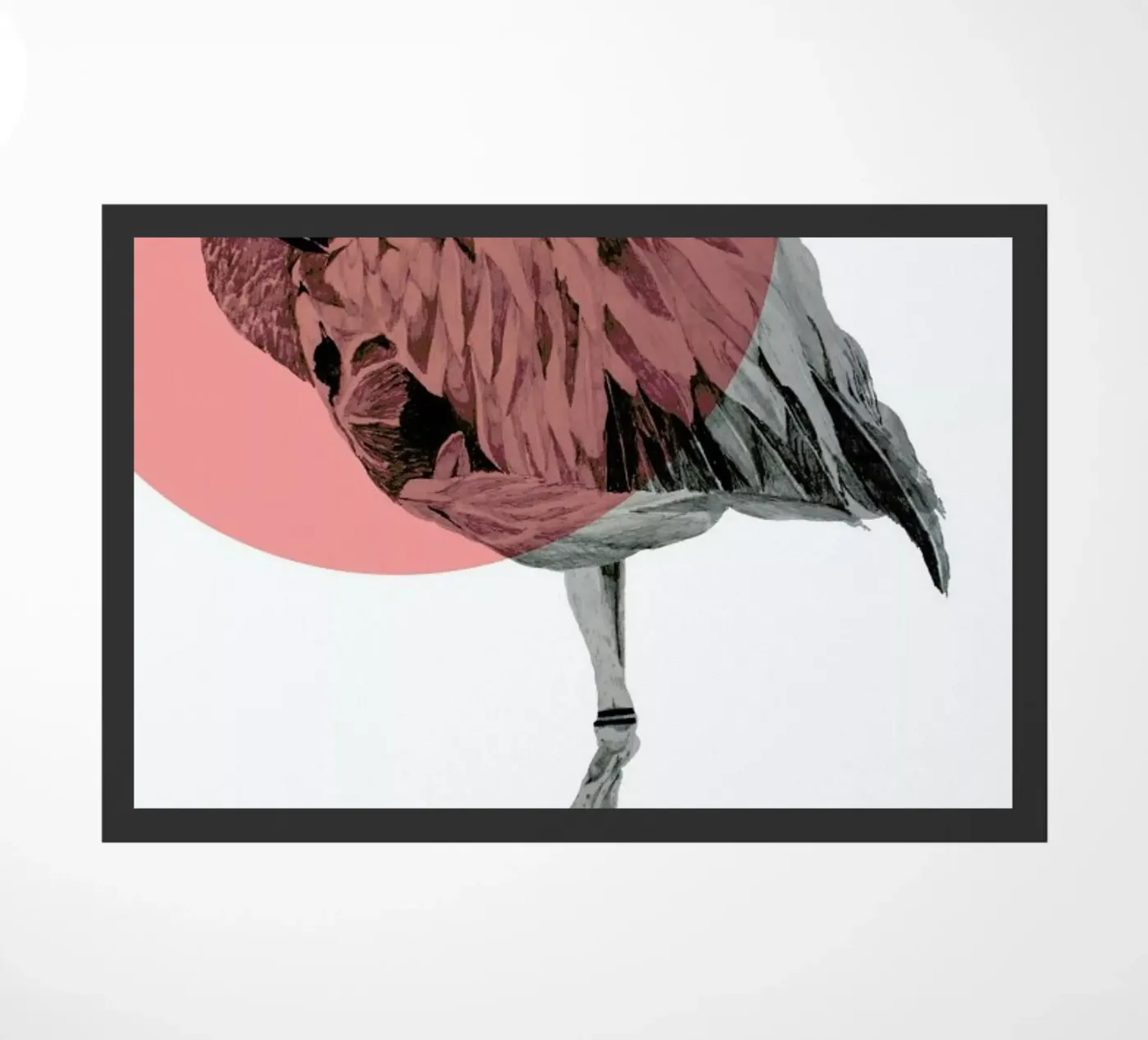 Flamingo deurmat van Morgan Kendall