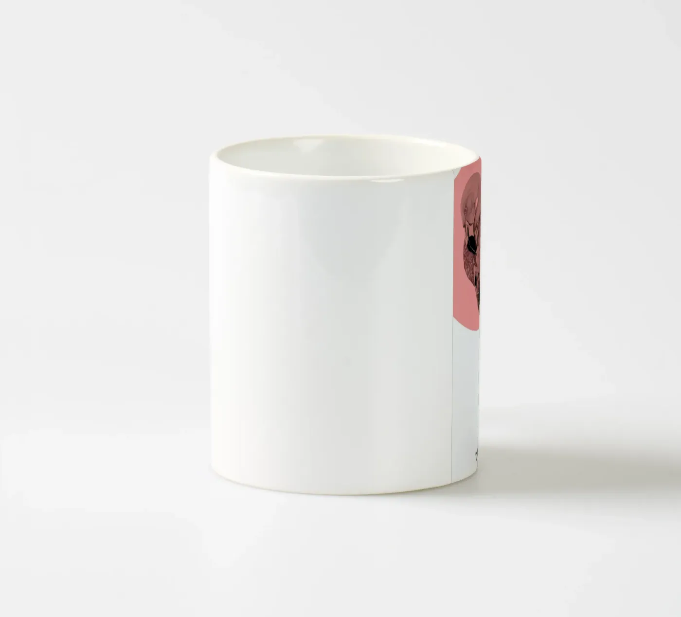 Flamingo ceramic mug by Morgan Kendall