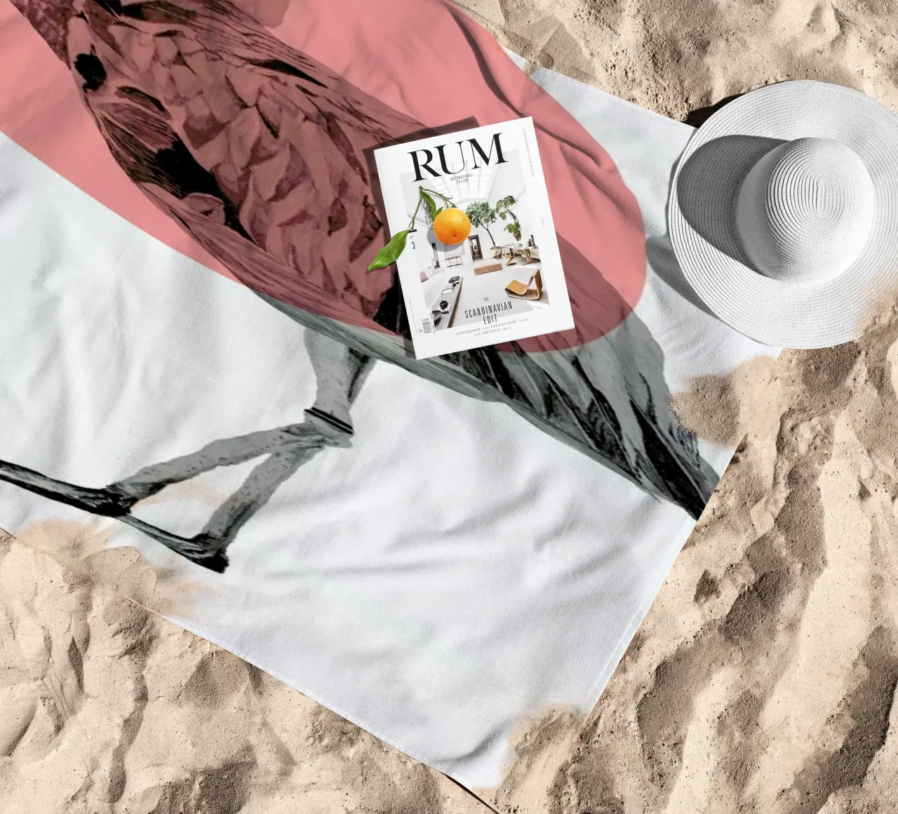 Flamingo telo mare da Morgan Kendall