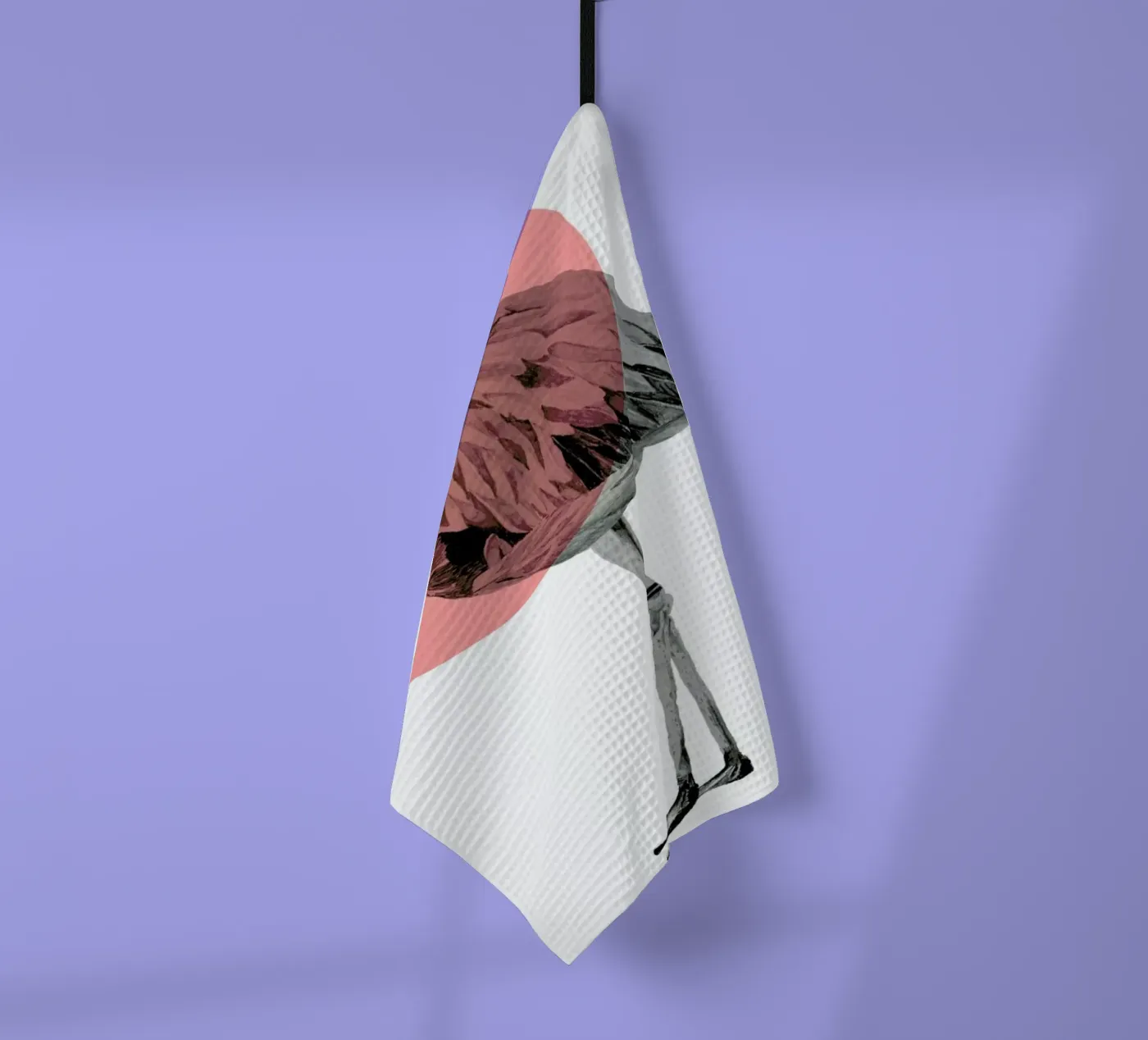 Flamingo tea towel by Morgan Kendall