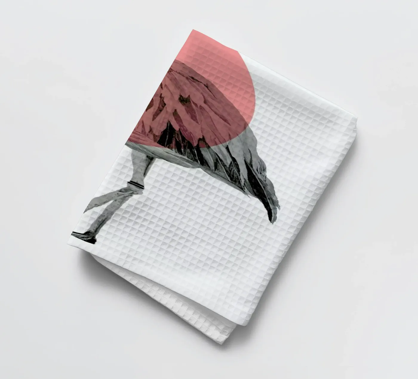 Flamingo tea towel by Morgan Kendall