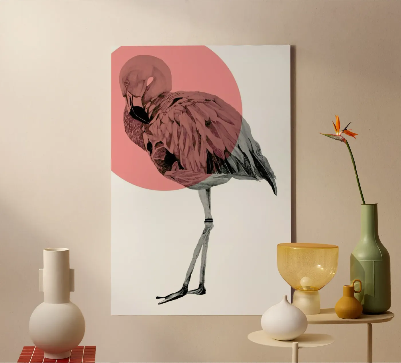 Flamingo tela da Morgan Kendall