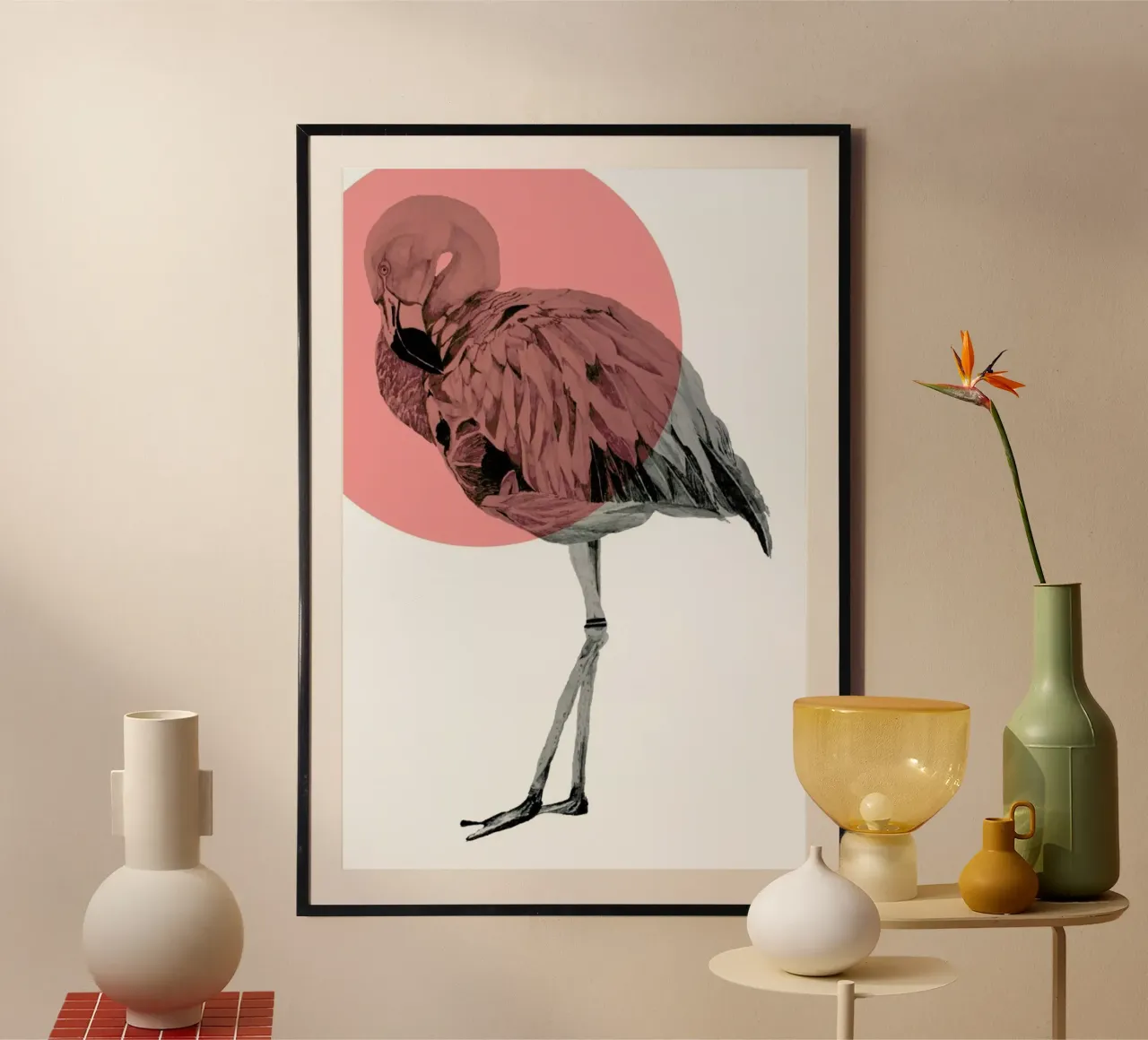 Flamingo carta hahnemühle da Morgan Kendall