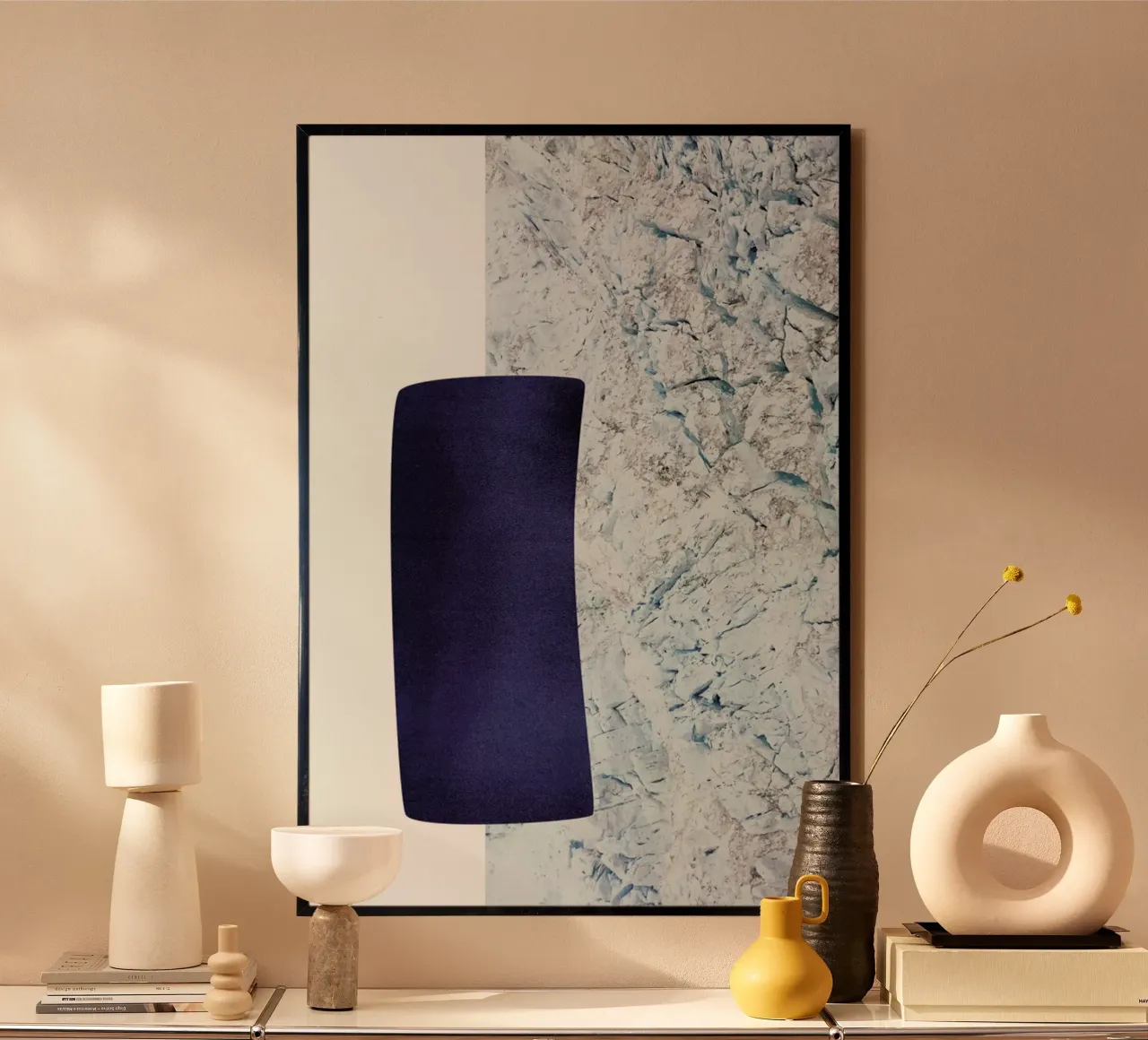 Navy Winter poster con telaio in plastica da petiteCAPS