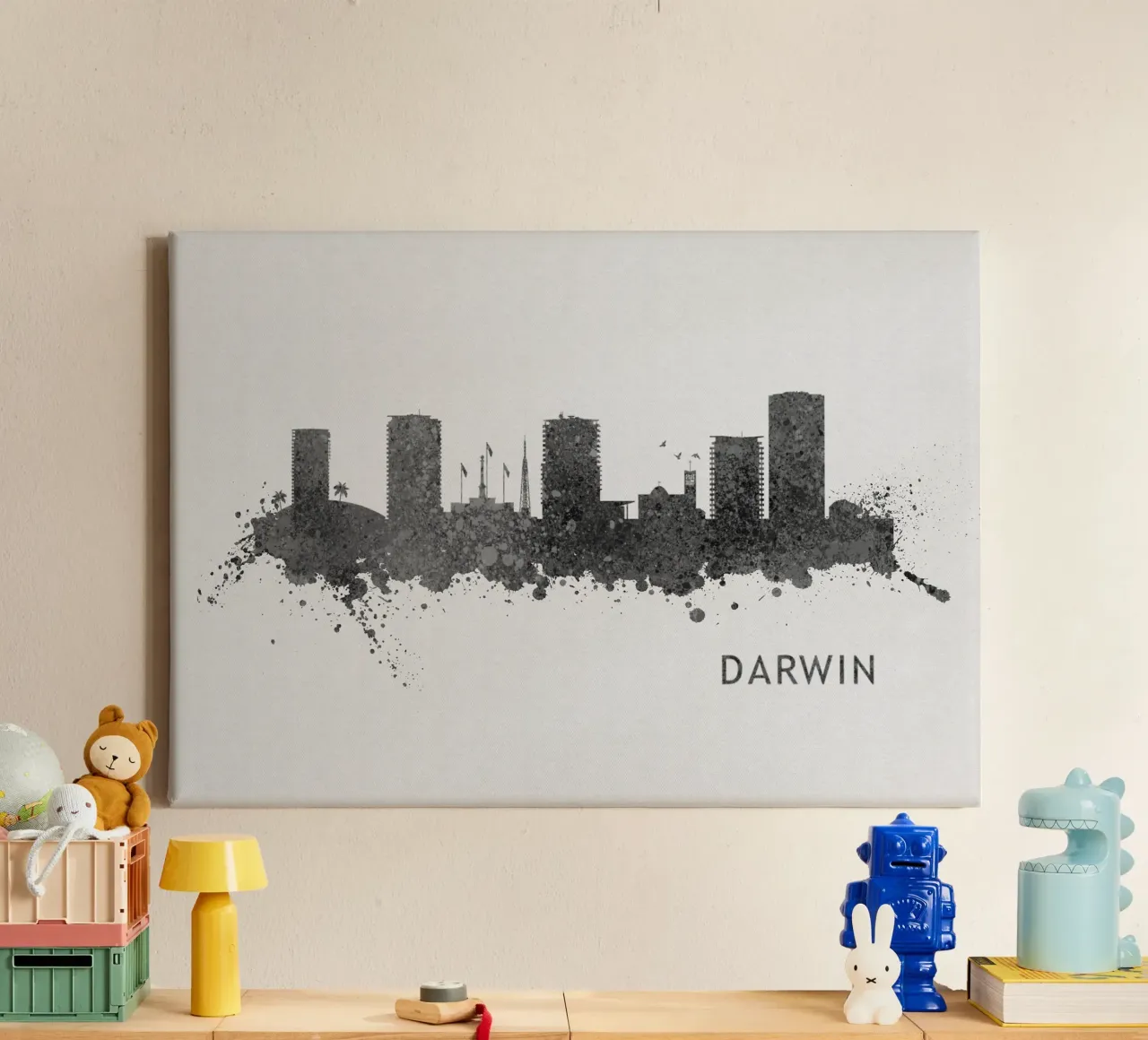 Darwin Australia canvas met Baklijst van Travelstudio