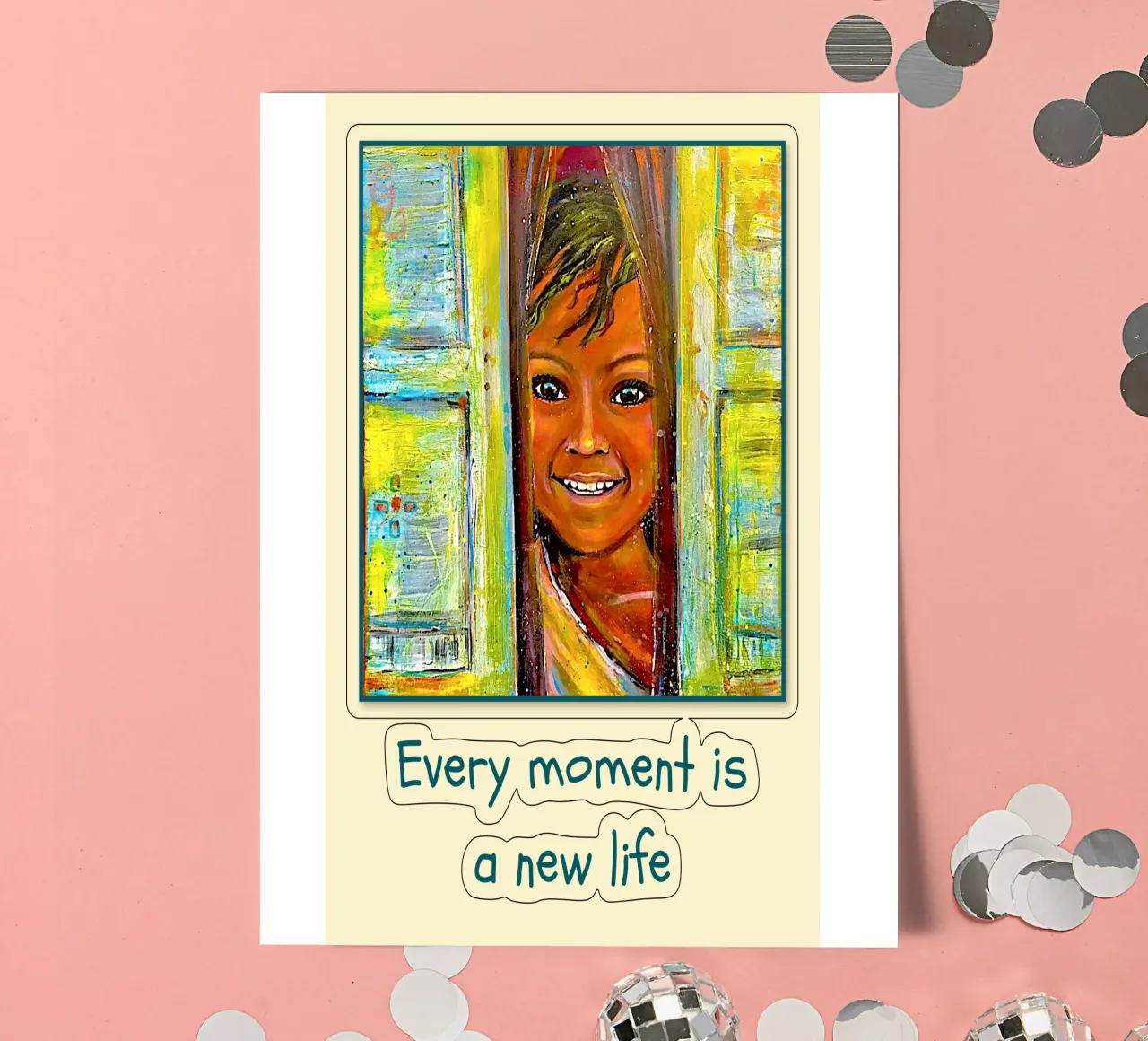 Every moment is a new life sticker sheet by Happy 😃 Art 🎨 by Christine Schnoell