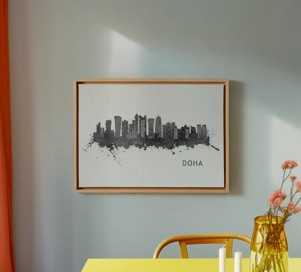 Doha Qatar tela con Cornice a cassetta da Travelstudio