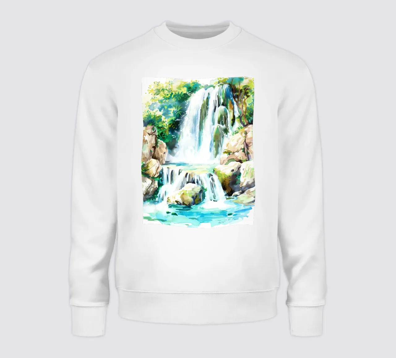 Acquerello a cascata felpa da kaiyaraiya