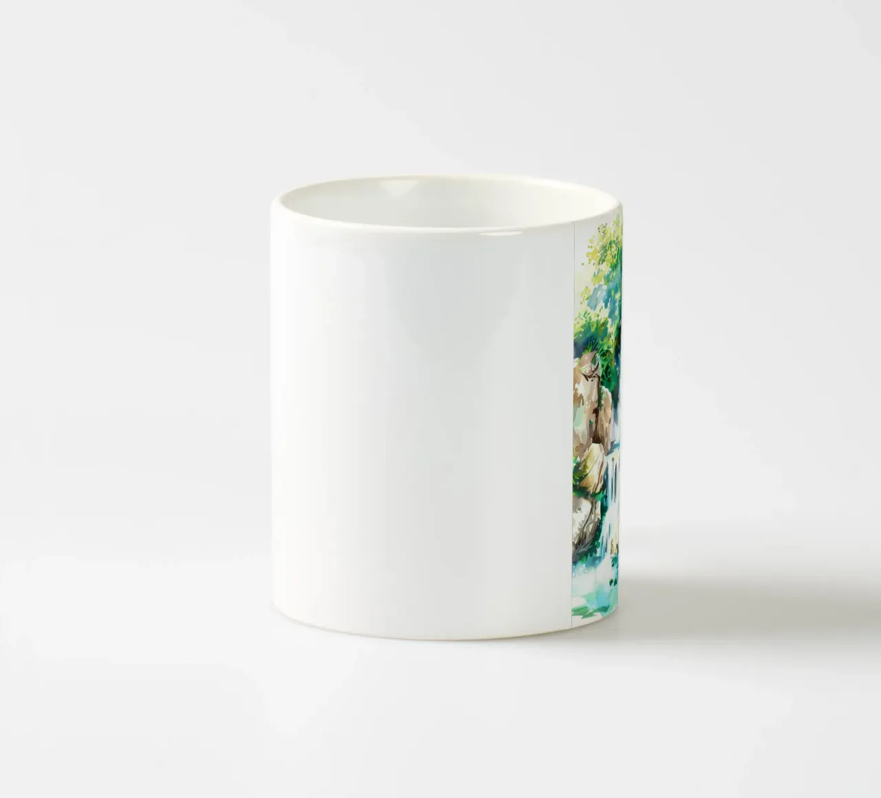 Acquerello a cascata tazza in ceramica da kaiyaraiya