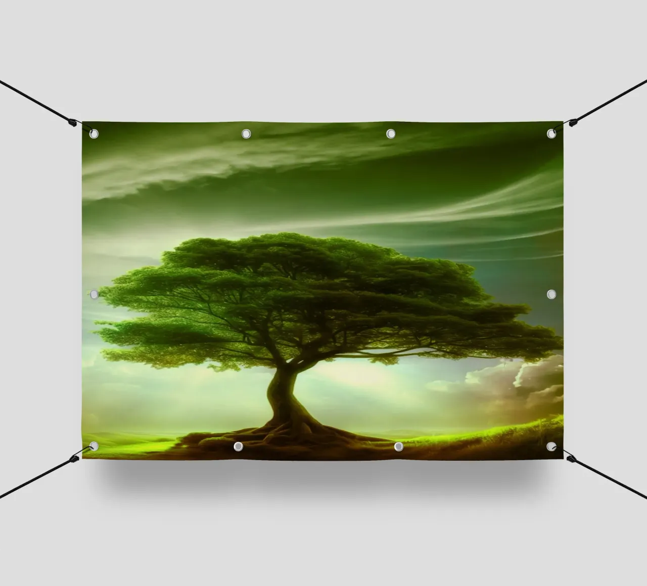 Albero Acquerello telo in pvc da kaiyaraiya