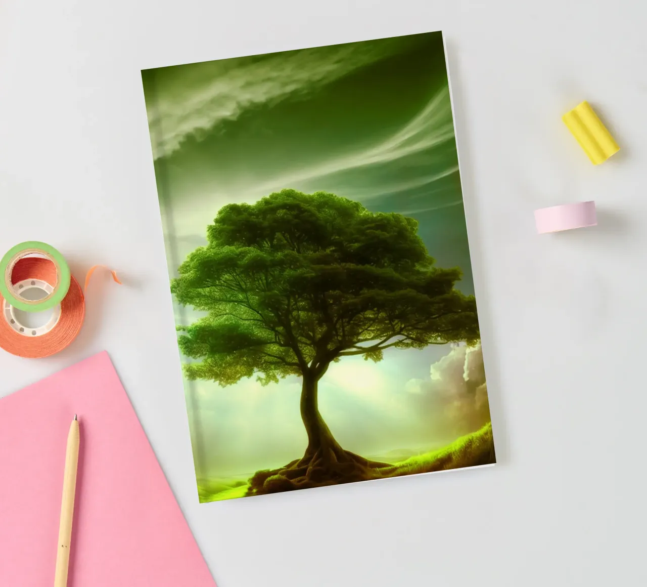 Tree Watercolor notebook by kaiyaraiya