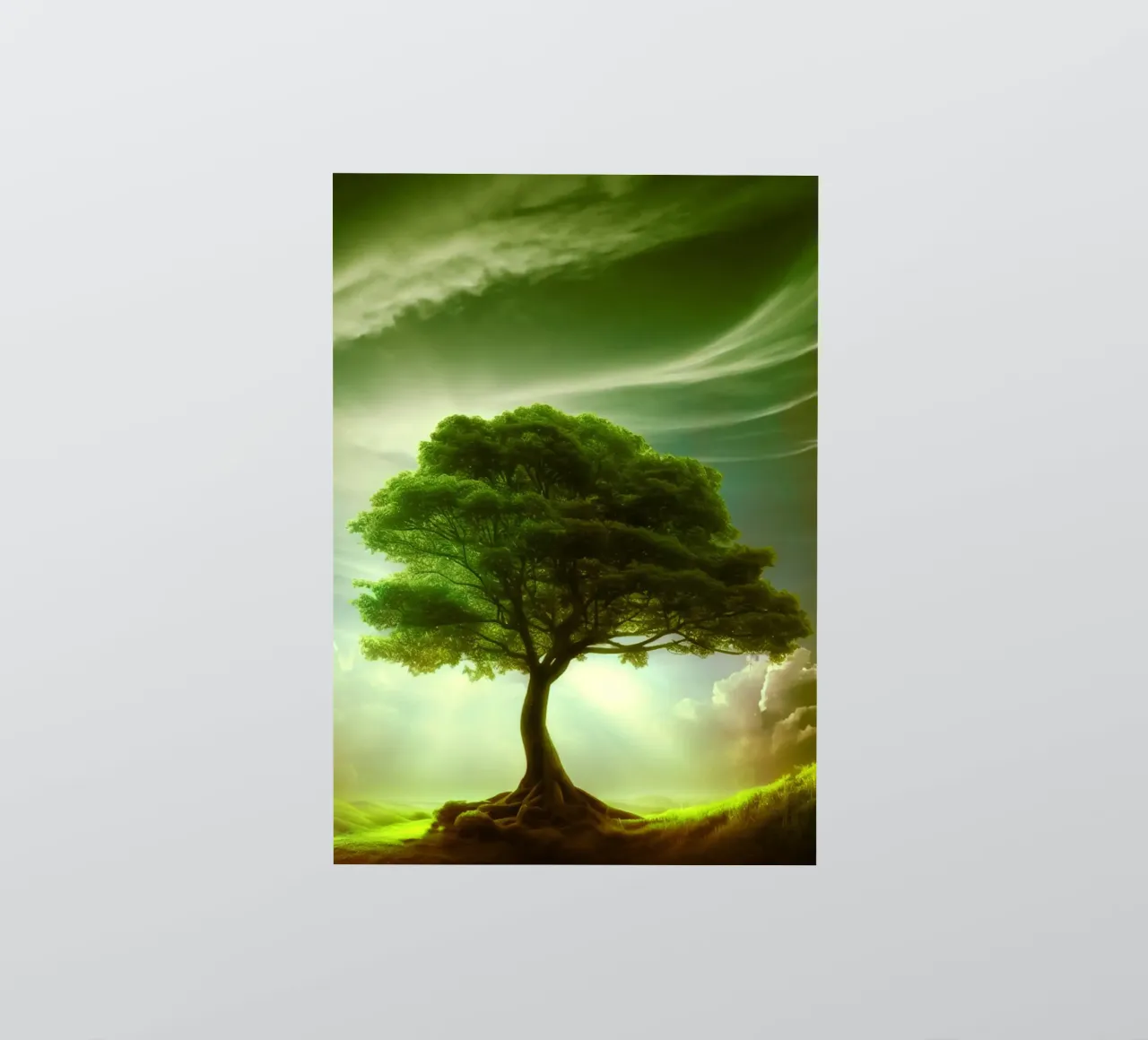 Baum Aquarell Sticker von kaiyaraiya