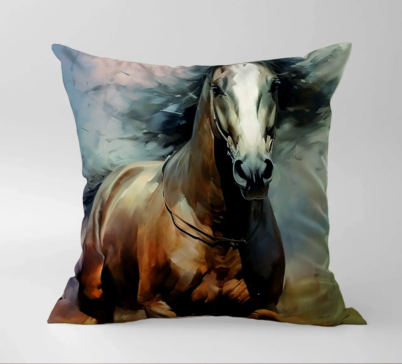 Cavallo Acquerello cuscino da kaiyaraiya