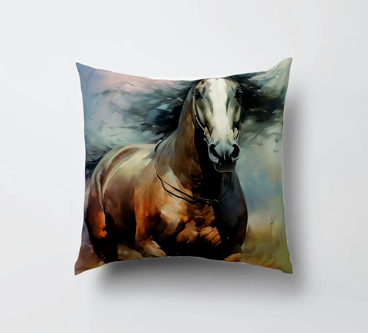 Cavallo Acquerello cuscino da kaiyaraiya