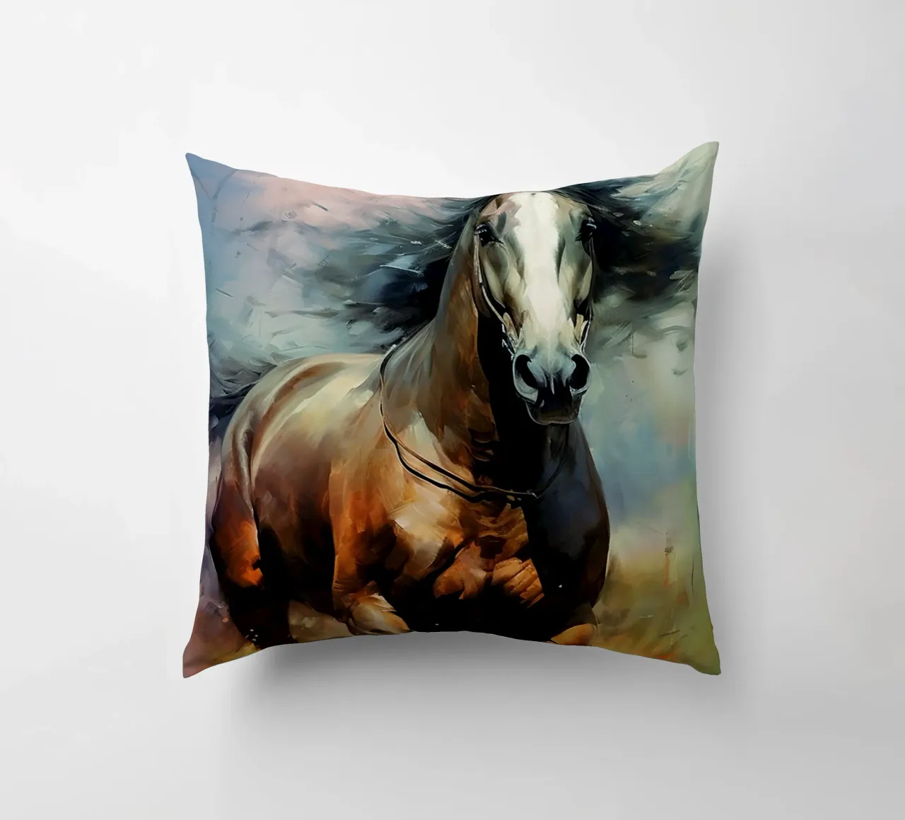 Cavallo Acquerello cuscino da kaiyaraiya
