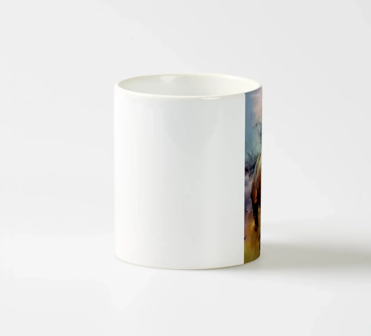 Cavallo Acquerello tazza in ceramica da kaiyaraiya