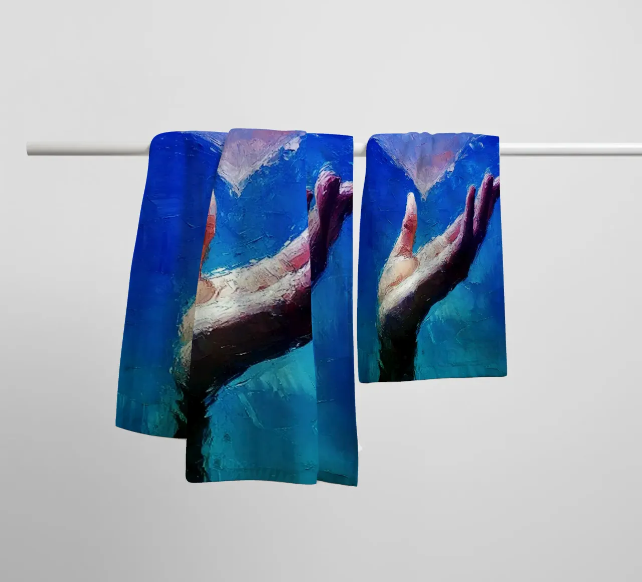 Amore Acquerello Arte asciugamano da bagno da kaiyaraiya