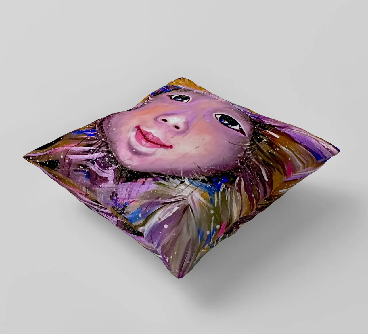 Eskimo cuscino da Happy 😃 Art 🎨 by Christine Schnoell