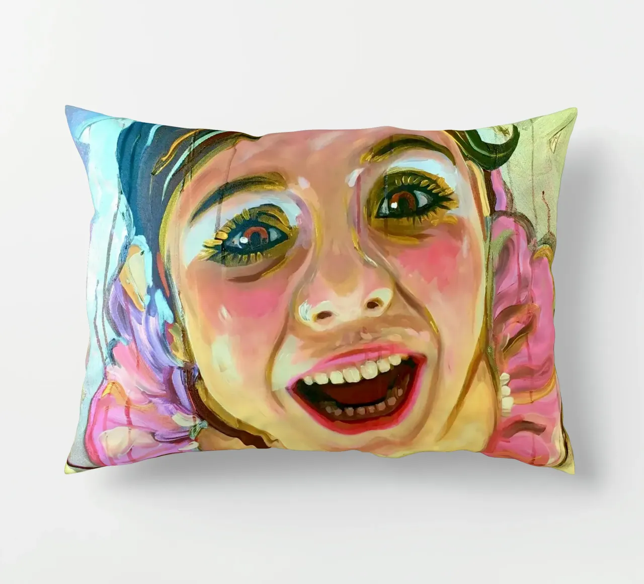Happy Ballerina cuscino da Happy 😃 Art 🎨 by Christine Schnoell