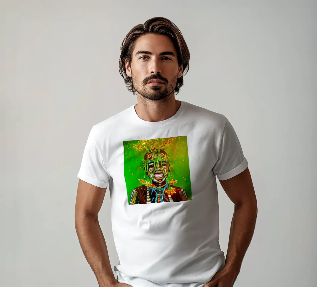 Blumenkind Afrika t-shirt by Happy 😃 Art 🎨 by Christine Schnoell