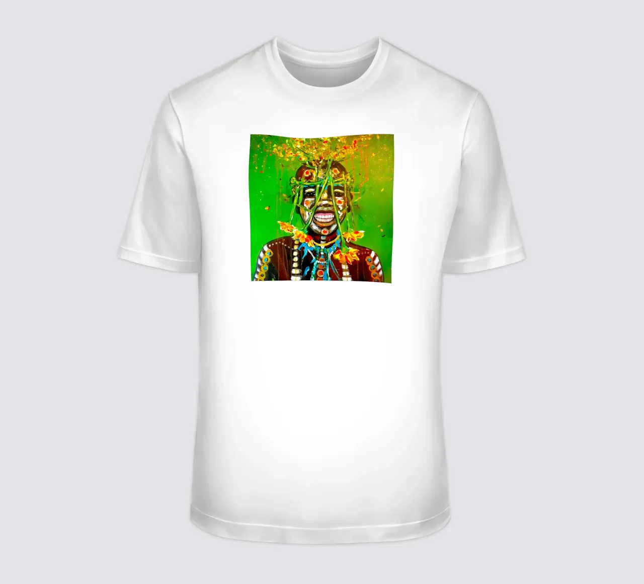 Blumenkind Afrika t-shirt by Happy 😃 Art 🎨 by Christine Schnoell