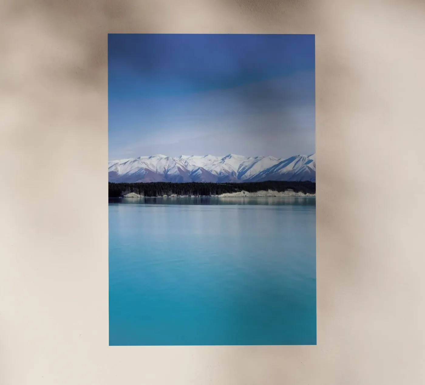 Il sogno turchese sul lago Pukaki pellicola backlit da Jan Luzar
