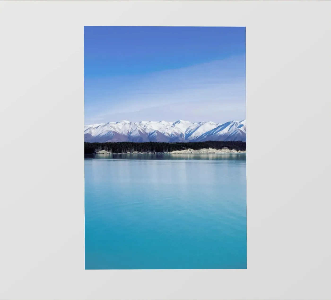 Il sogno turchese sul lago Pukaki pellicola backlit da Jan Luzar