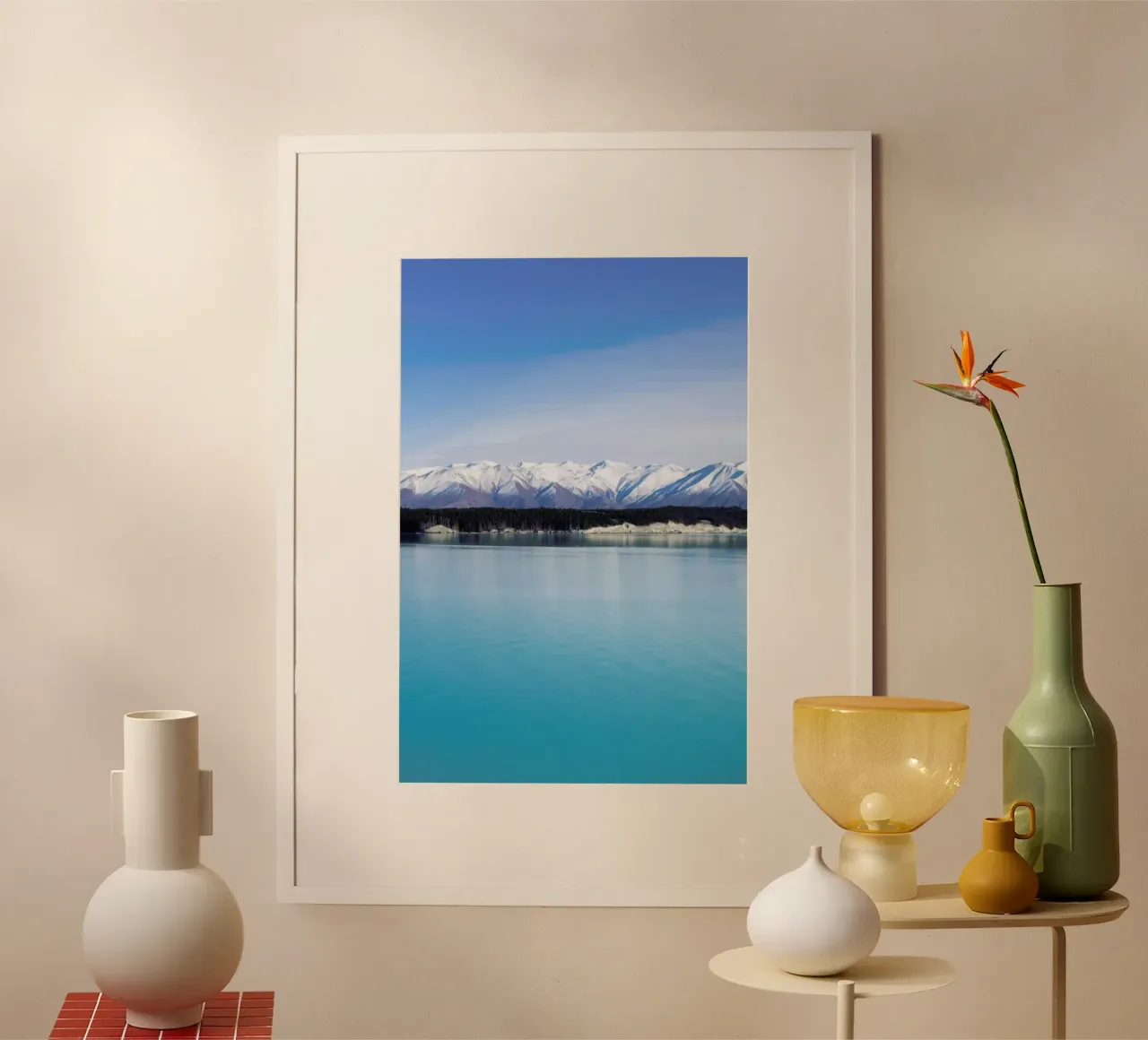 Pukaki poster con telaio in plastica da Jan Luzar